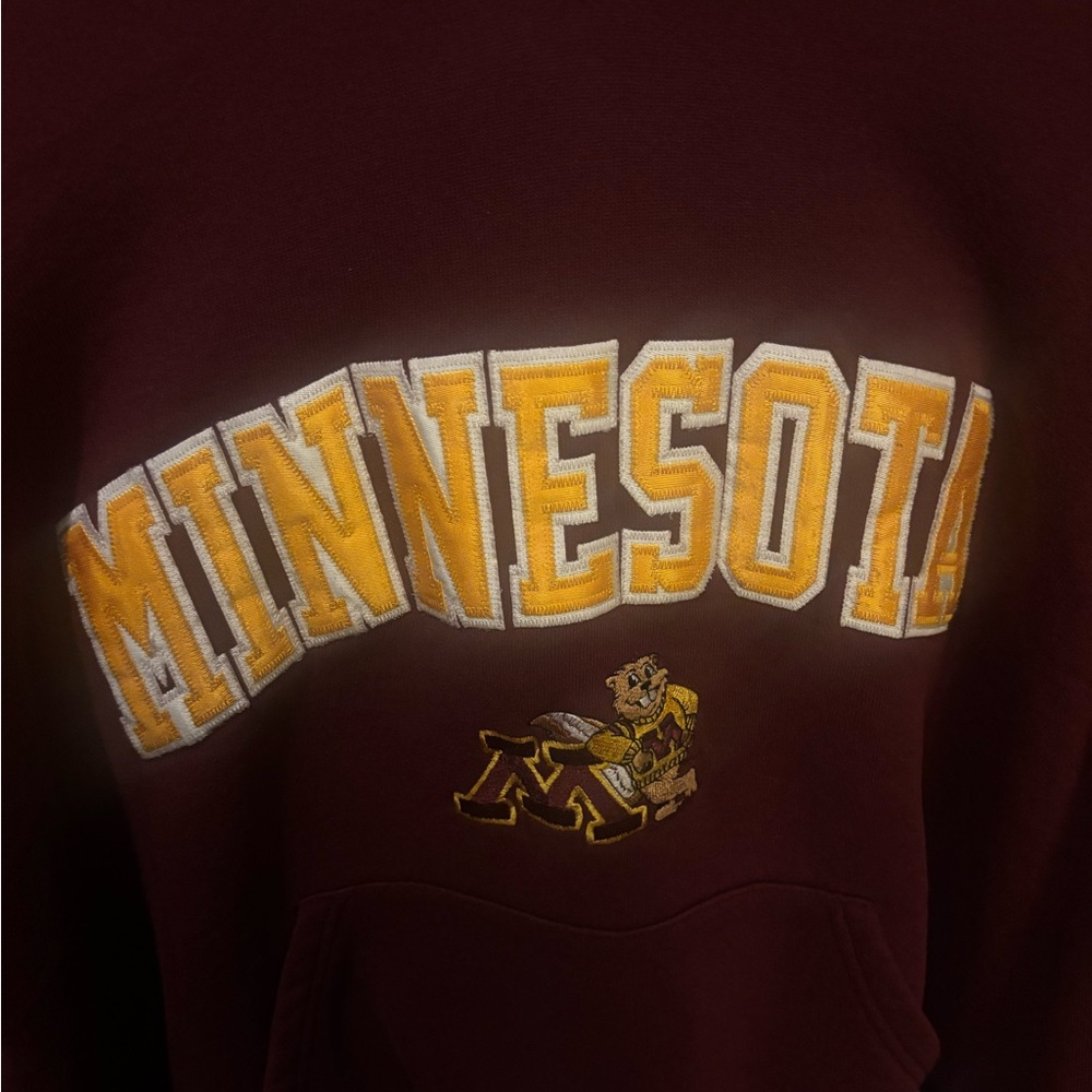 Russell Athletic Maroon and Gold Minnesota Hoodie
